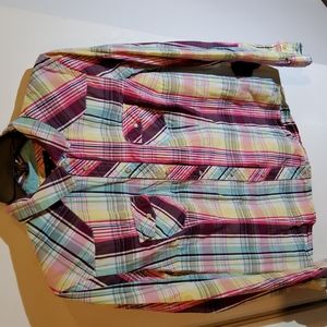 Ladies Tommy Hilfiger Western-styled Cotton Button-front shirt,  large